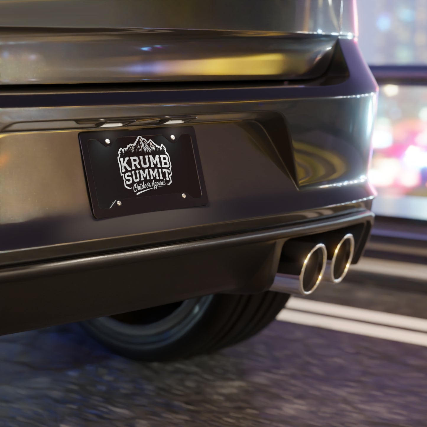 Krumb Logo License Plate