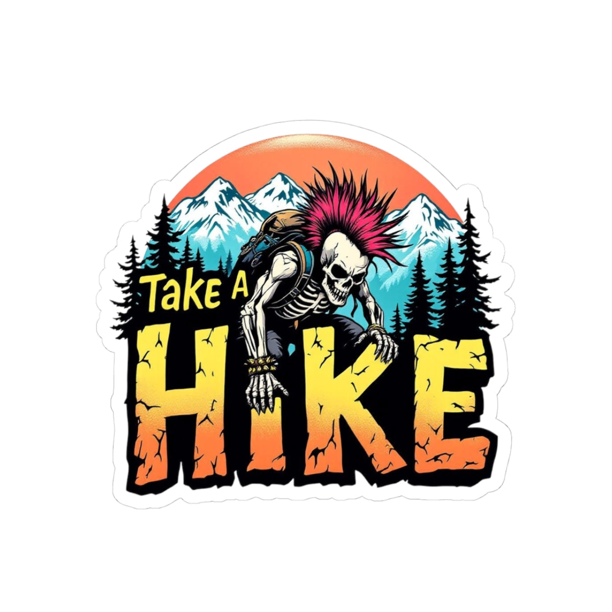 Take A Hike Sticker