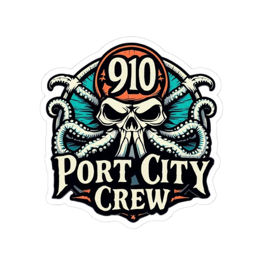 Port City Crew Die Cut Sticker